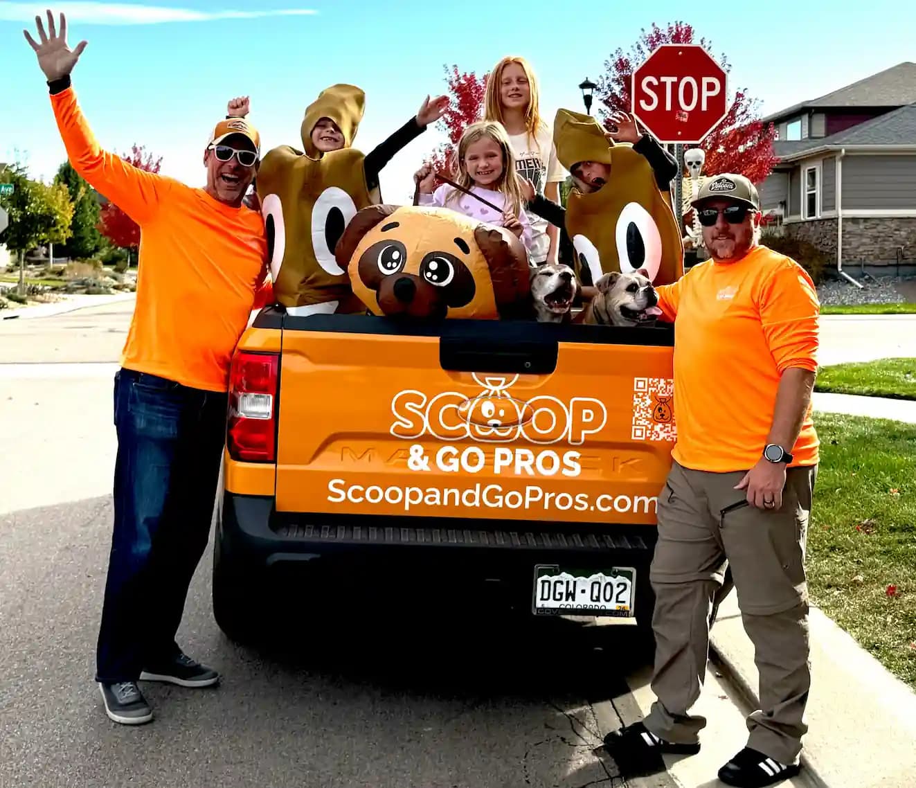 Scoop and Go Pros team providing professional pooper scooper services